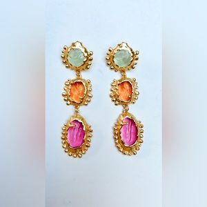 crystal drop earrings H56